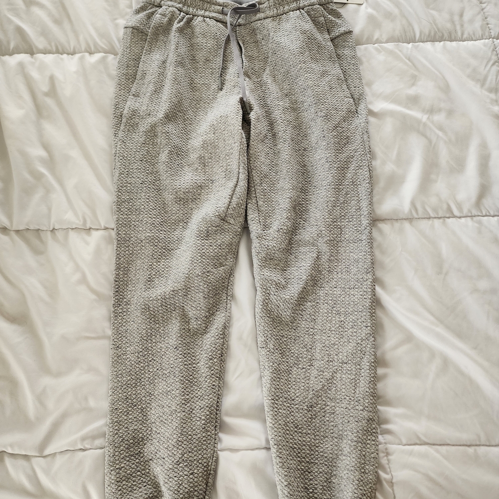 Lululemon Athletica Textured Double-Knit Jogger in Light Gray